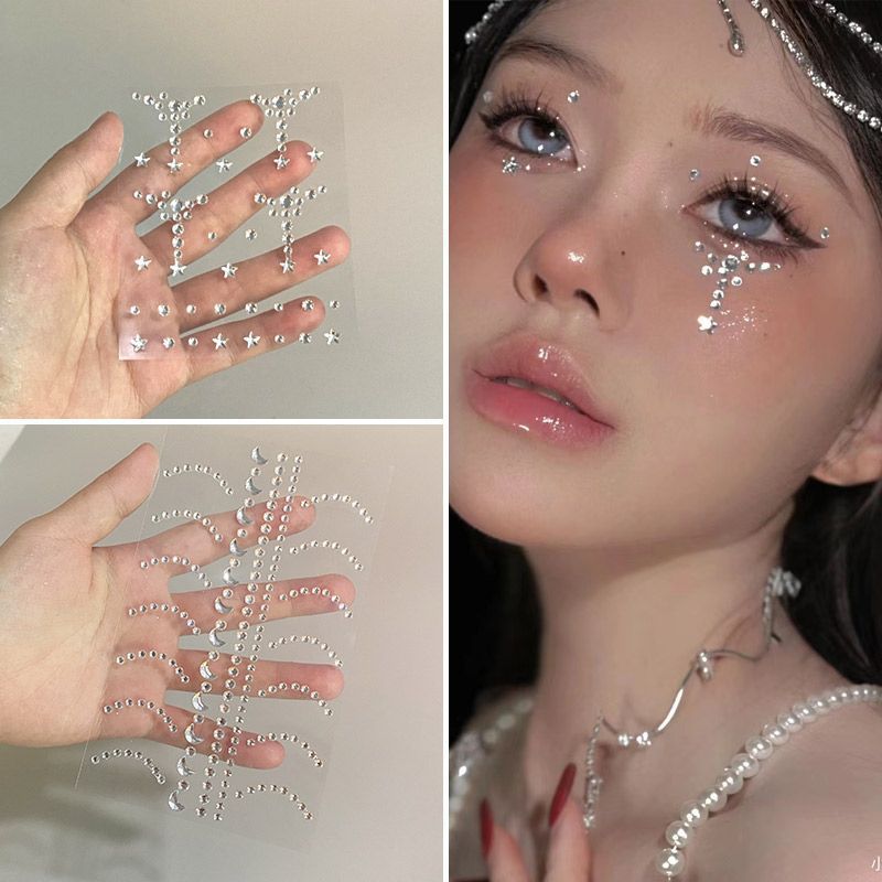 Electronics & Gadgets Starting With D - Autocollants pour le visage, cristaux brillants,