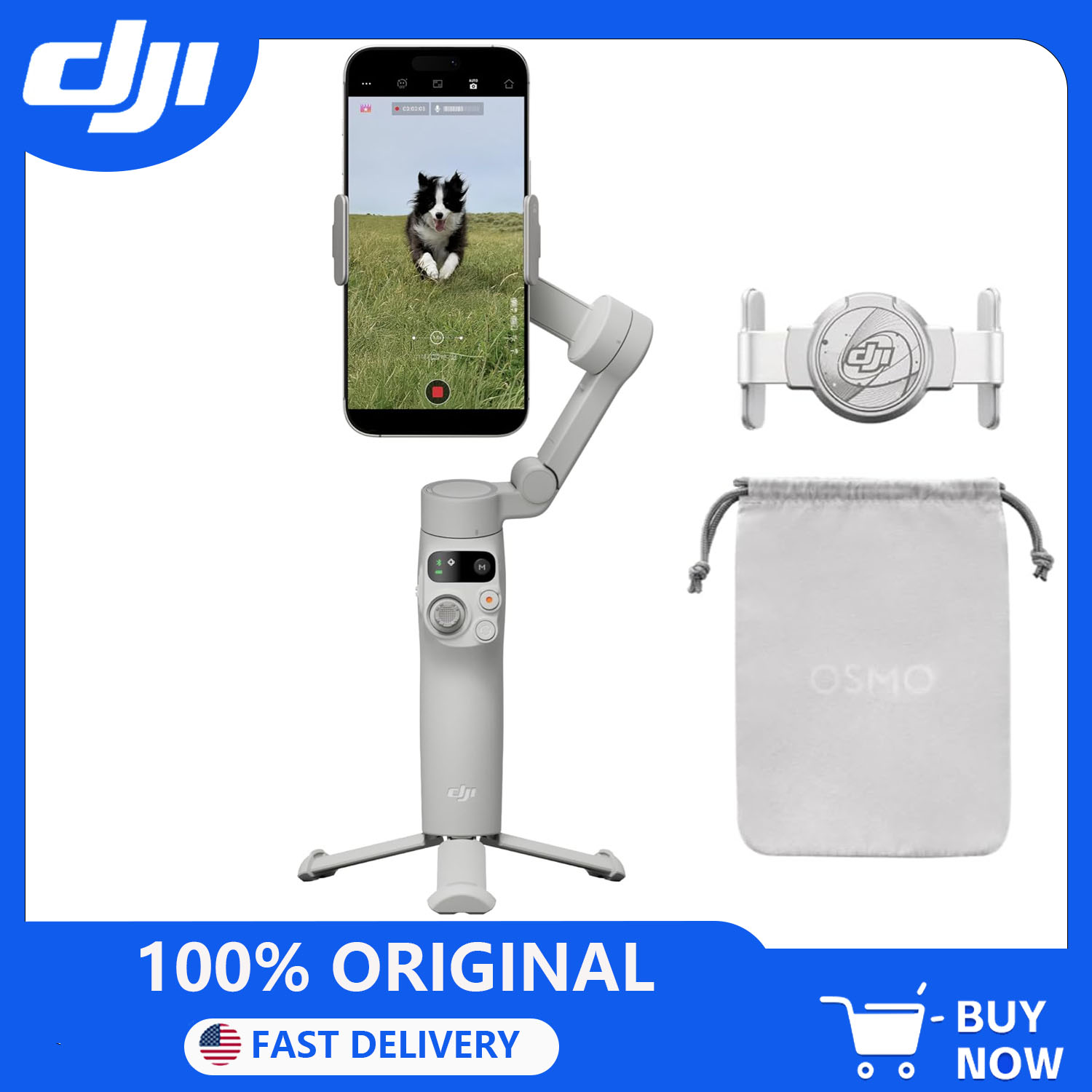Auto Tracking Tripod - Stabilisateur de cardan DJI Osmo Mobile
