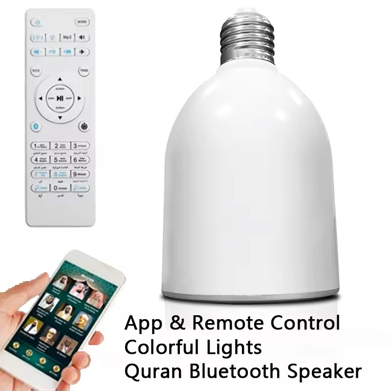 Gadget Q - Lampe de nuit LED, haut-parleur Bluetooth