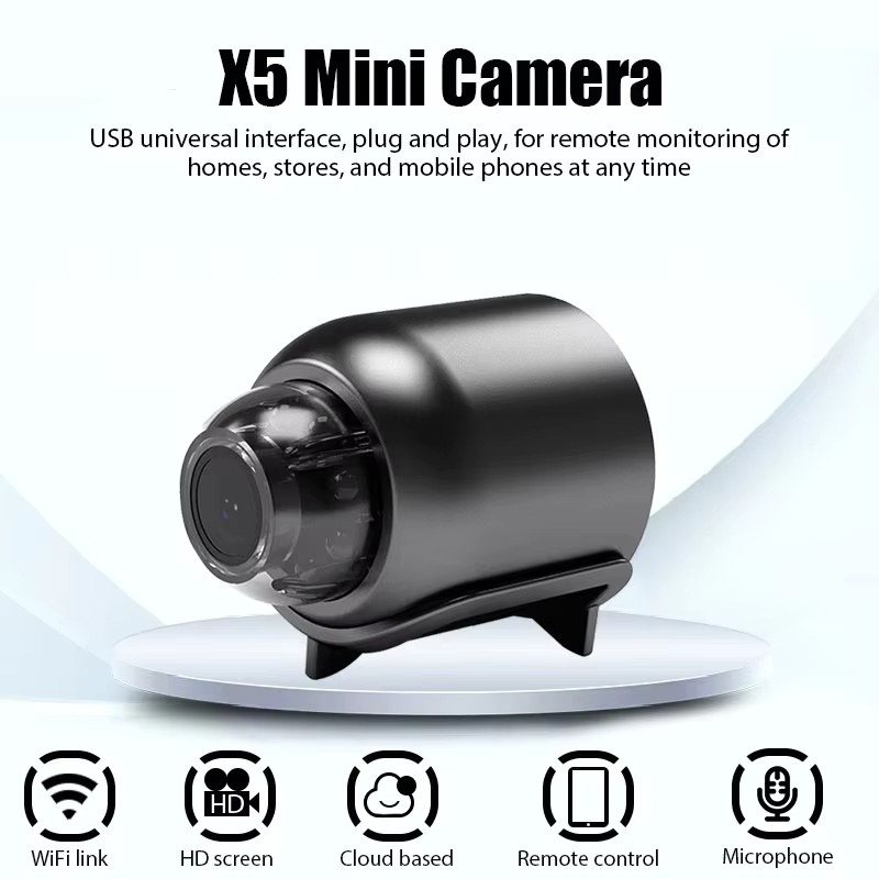 Compact Camera Mirrorless - 1080P nouveau X5 Mini caméra Vision