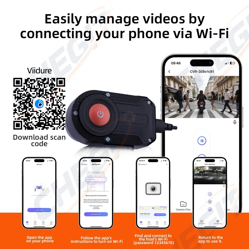 Caméra DVR Moto 2K HD WiFi Éta - Compact Camera Mirrorless avis et prix
