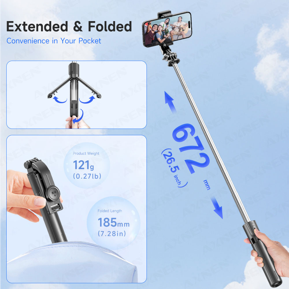 Trépied perche à selfie avec t - Auto Tracking Tripod avis et prix