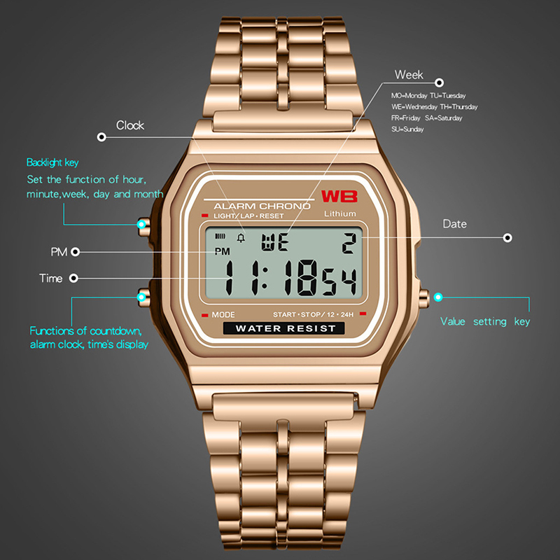 LED bracelet en acier inoxydab - Electronics Gadgets For Men avis et prix
