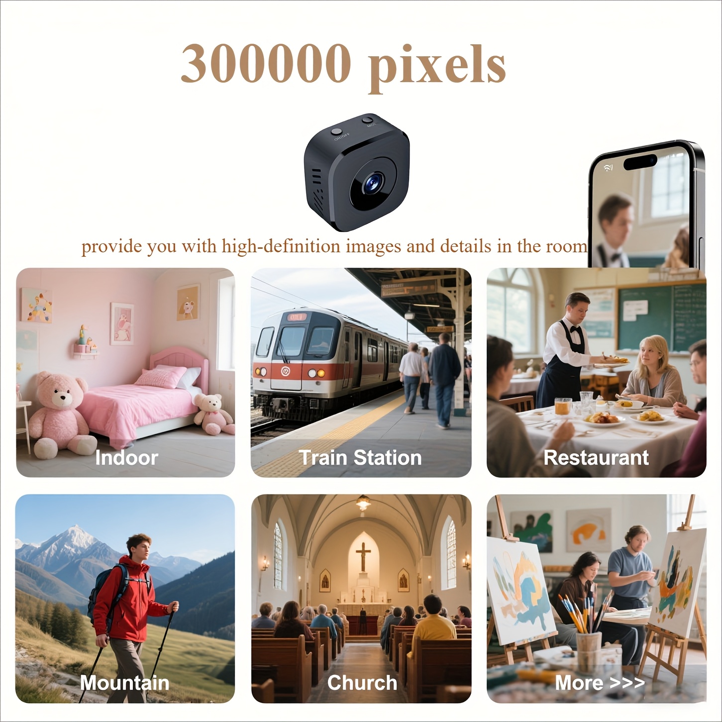 1080P HD Mini caméra WiFi sécu - Compact Camera Mirrorless avis et prix